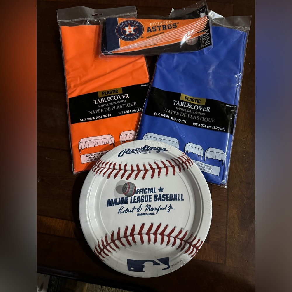 Houston Astros baseball party supplies